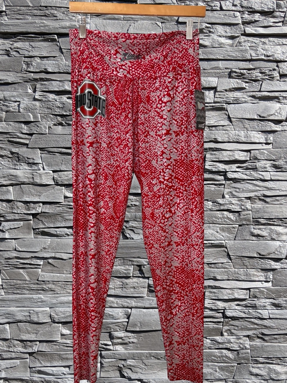 Ohio State Buckeyes Red Patterned Women's Leggings